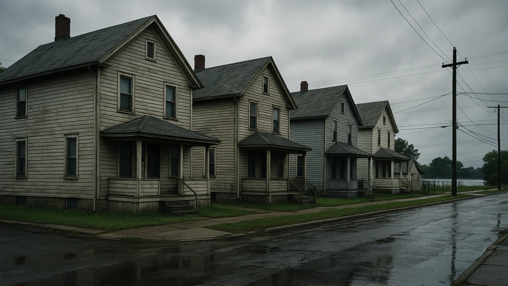 A East Toledo neighborhood home of the type prone to mold and basement moisture
