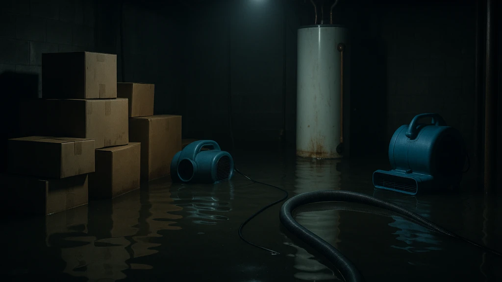 Flood & Water-Damage Mold Remediation work being performed in a Toledo-area home