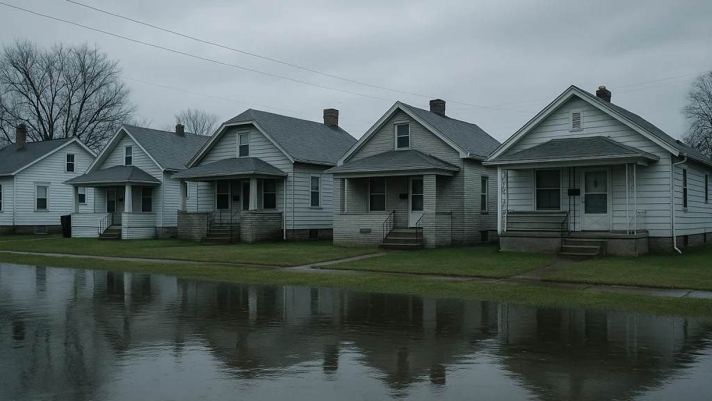 A South Toledo neighborhood home of the type prone to mold and basement moisture