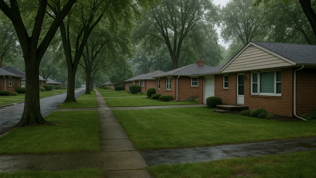 A West Toledo neighborhood home of the type prone to mold and basement moisture